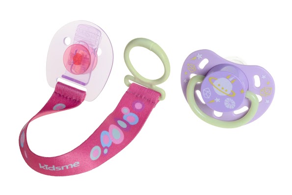 Glow-in-the-dark Pacifier with Clip - Red